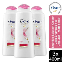 Load image into Gallery viewer, 3pk of 400ml Dove Nutritive Solution Colour Care Shampoo For Colour-Treated Hair