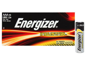 Energizer Vision HD LED Headlamp + Industrial Alkaline - AAA (10 Pack) Batteries