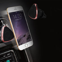 Load image into Gallery viewer, Triangle Magnetic Car Holders Compatible with all smartphone models Rose Gold