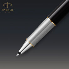 Load image into Gallery viewer, Parker Sonnet BallPoint Pen Premium Metal 18K Gold Nib Black Ink Gift Box