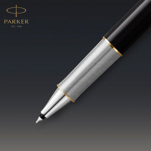 Parker Sonnet BallPoint Pen Premium Metal 18K Gold Nib Black Ink Gift Box