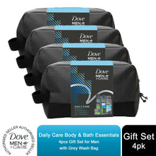 Load image into Gallery viewer, Dove Men Daily Care Body &amp; Bath Essentials 4pcs Gift Set For Men with Wash Bag