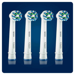 Oral-B Braun Cross Action Replacement Toothbrush Heads 4 Pack