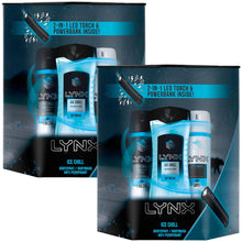 Load image into Gallery viewer, Lynx Ice Gift Set, Present For Brothers, Boys &amp; Teens, With USB Powerbank Torch