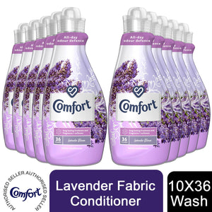 10x of 36 Washes Comfort Lavender Fabric Conditioner 1.26 Litre, Total 360Washes