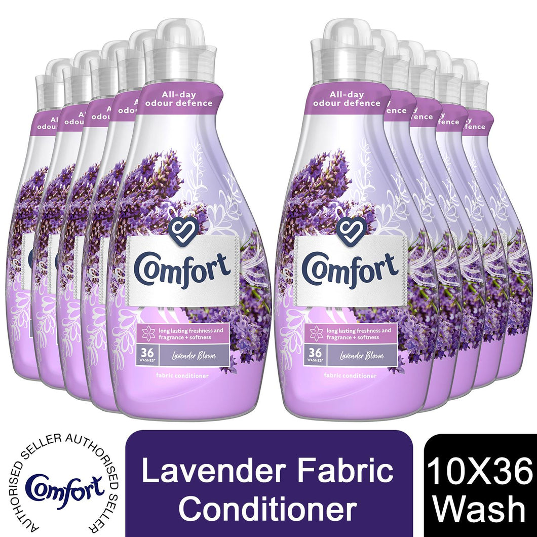 10x of 36 Washes Comfort Lavender Fabric Conditioner 1.26 Litre, Total 360Washes