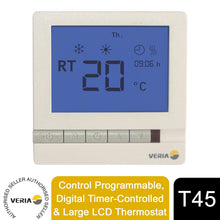 Load image into Gallery viewer, Veria Control T45 Programmable, Digital Timer-Controlled &amp; Large LCD Thermostat