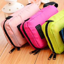 Load image into Gallery viewer, Travel Mate Water-resistant Portable Cosmetic Makeup Hanging Bag - Baby Pink
