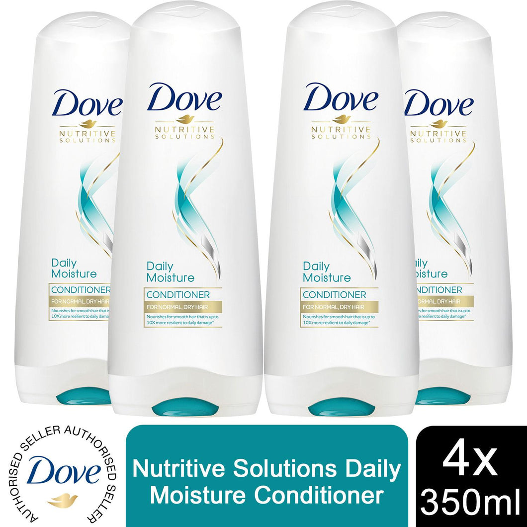 4pk of 350ml Dove Nutritive Solutions Daily Moisture Conditioner For Normal hair