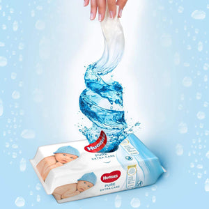 Huggies Pure Extra Care Fragrance-Free Baby Wipes with 99% Pure Water