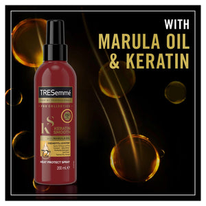 2x or 3x 200ml Tresemme Keratin Smooth 5 in 1 Heat Protect Spray With Marula Oil