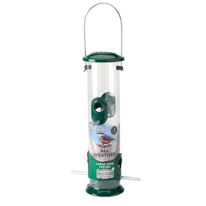 Peckish Bird Feeder All Weather Large Seed 4 Metal ports + Perches