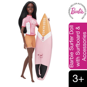 Barbie® Olympic Games Tokyo 2020 Surfer Doll with Accessories