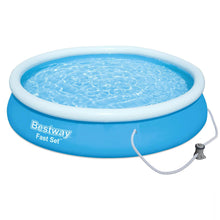 Load image into Gallery viewer, Bestway Inflatable Family Paddling Swimming Round Pool 12ft X 30&quot; With Filter Pump, 5377L