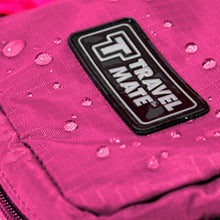 Load image into Gallery viewer, Travel Mate Water-resistant Portable Cosmetic Makeup Hanging Bag - Hot Pink