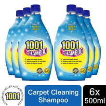Load image into Gallery viewer, 1001 Carpet Cleaning Shampoo 500ml x6, Ideal for Heavy Use Areas, Carpet Safe