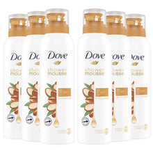 Load image into Gallery viewer, Dove Deeply Nourishing, Argan Oil Shower &amp; Shave Mousse 200ml, 3pk or 6pk