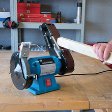 Load image into Gallery viewer, Silverline 612519 DIY 240W Bench Grinder &amp; Belt Sander 240W