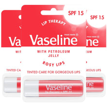 Load image into Gallery viewer, 3x4g Vaseline Lip Therapy+SPF15 PetroleumJelly Stick - Aloe/Original/Cocoa/Rosy