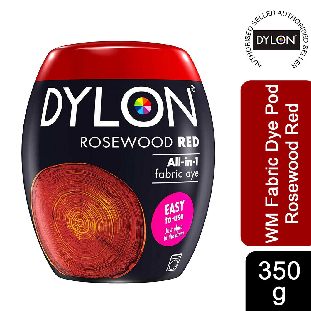 DYLON Washing Machine Fabric Dye Pod, Rosewood Red, 1pk of 350g