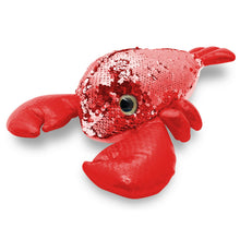 Load image into Gallery viewer, Doodle 11&quot; Glitzies Lobster Magic Sequin Plush, Assorted Colours