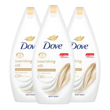Load image into Gallery viewer, 3 Pack Dove Pro Age/Silk Glow/Shea Butter/Deeply Nourishing Body Wash, 450ml