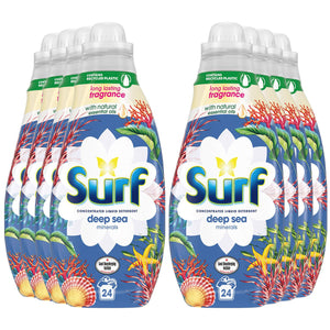 4x or 8x (96W or 192W) Surf Long Lasting Fragrance Liquid Detergent 24W, 648ml