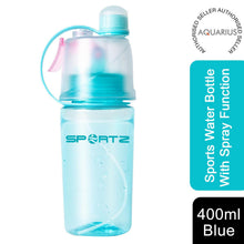 Load image into Gallery viewer, SportZ Leak Proof Travel Water Bottle with Spray Function - 400ml (Pink | Blue | Green)