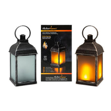 Load image into Gallery viewer, PMS Antique Dancing Flame Effect Battery Powered Garden LED 8.5" Lantern