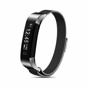 AQ115 HR Fitness Tracker with Milanese Strap Space Grey