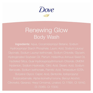 Dove Hydrating Care, Purifying Detox & Renewing Glow Body Wash 450ml, 3pk or 6pk