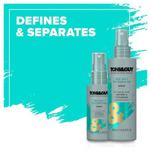 Load image into Gallery viewer, 2 Pack of 75ml or 200ml Toni &amp; Guy Sea Salt Texturising Spray for Beachy Waves