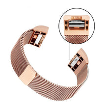 Load image into Gallery viewer, Aquarius Milanese Replacement Strap Band Compatible w/ Fitbit Charge2, Rose Gold