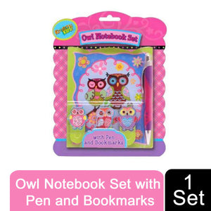 Kreative Kids Owl Notebook Set with Pen and Bookmarks