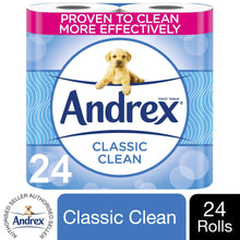 Load image into Gallery viewer, Andrex Toilet Roll Skin Kind, Gentle Clean, Classic or Supreme Quilts, 24 Rolls