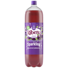 Load image into Gallery viewer, 8pk of 2Litre Ribena Blackcurrant Rich in Vitamin C Sparkling Energy Drink