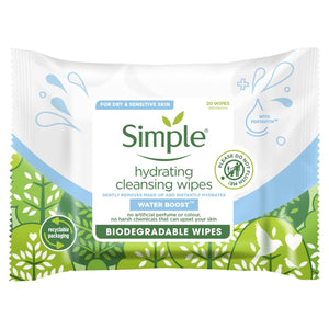 3x of Simple Kind to Skin Facial Wipes with Vitamins, Choose Your Fragrance