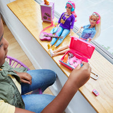 Load image into Gallery viewer, Barbie® Doll and Travel Set with Puppy, Luggage and 10+ Accessories, Multicolour
