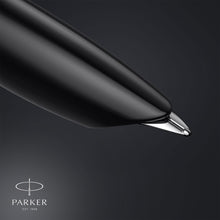 Load image into Gallery viewer, Parker 51 Fountain Pen Black Barrel Chrome Trim Fine Nib Black Ink Gift Box