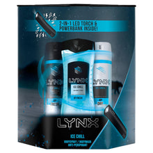 Load image into Gallery viewer, Lynx Ice Gift Set, Present For Brothers, Boys &amp; Teens, With USB Powerbank Torch