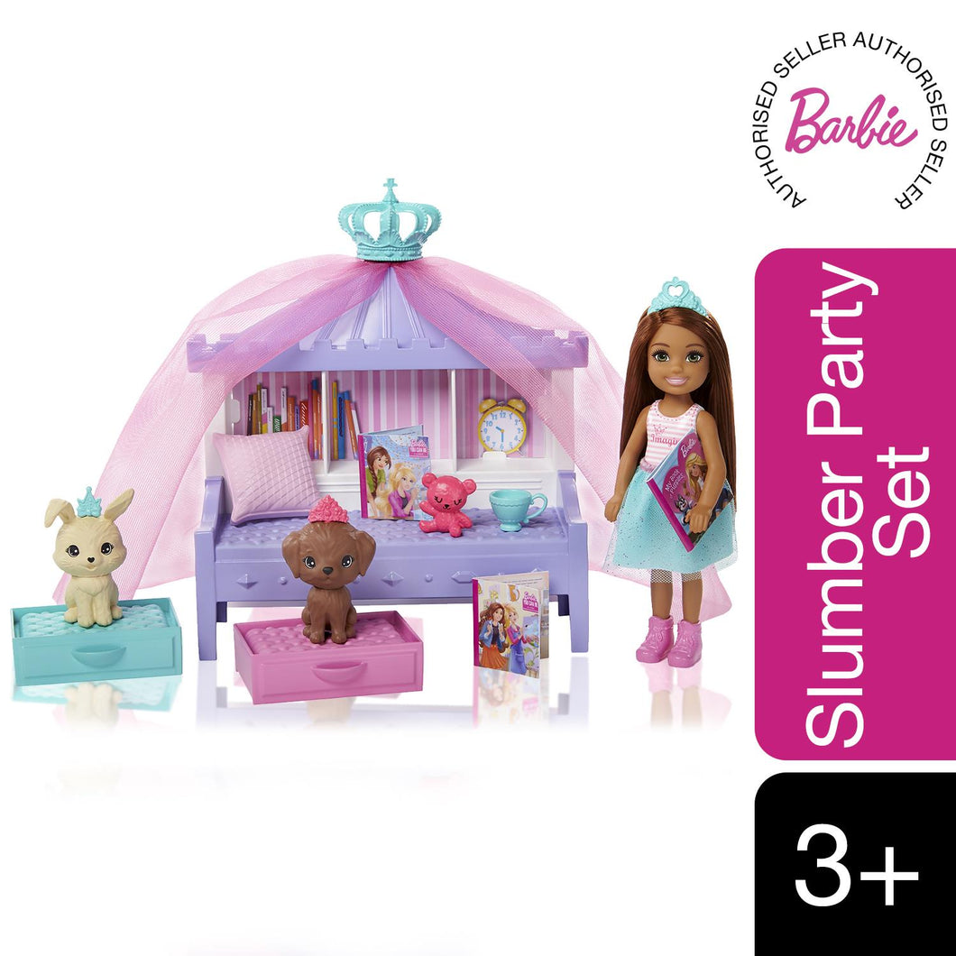 Barbie® Princess Adventure™ Chelsea™ Sumber Party Storytime Playset & Doll