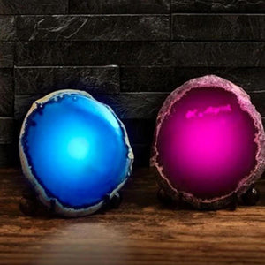 Haven Mineral Rock LED Night Light - Purple