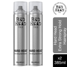 Load image into Gallery viewer, Bed Head by TIGI Hard Head Hairspray for Extra Strong Hold 385ml, 2pk
