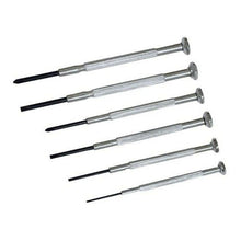Load image into Gallery viewer, Rolson 6 Piece Precision Screwdriver Set ,Swivel Tops, Slotted &amp; Cross Point