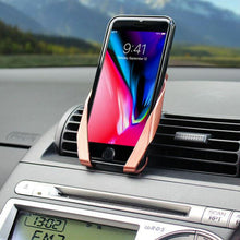 Load image into Gallery viewer, Bracket Shaped Magnetic Adjustable Car Air Vent Mounts Phone Holder, Gold