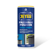 Load image into Gallery viewer, Jeyes Freshbin Disinfectant &amp; Deodorizer Powder Cool Linen 550gm