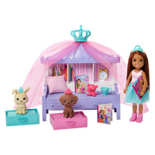 Load image into Gallery viewer, Barbie® Princess Adventure™ Chelsea™ Sumber Party Storytime Playset &amp; Doll