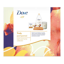 Load image into Gallery viewer, Dove Truly Pampered Bath &amp; Home 2pcs Gift Set For Her with Soap Dish &amp; Candle