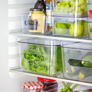 SmartStore Compact Clear Modular Storage Bin Container For Kitchen, M