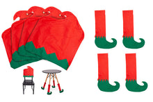 Load image into Gallery viewer, 8pc Elf Table Leg And Chair Cover Set In Opp Bag W Header